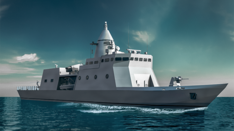 أبوظبي لبناء السفن تكشف عن تصميم لطرادة حربية بطول 92 مترا